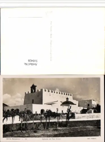 510428,Spain Baleares Ibiza Iglesia de San Jorge Kirche