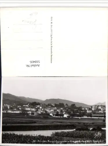 510435,Spain Irun Vue generale Totale Frontier Grenze