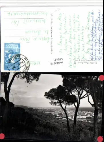 510441,Spain Costa Brava Calella Vista parcial hacia el mar Teilansicht