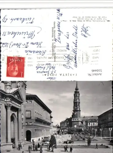 510446,Spain Zaragoza Plaza de Ntra. Sra. Platz Kirche