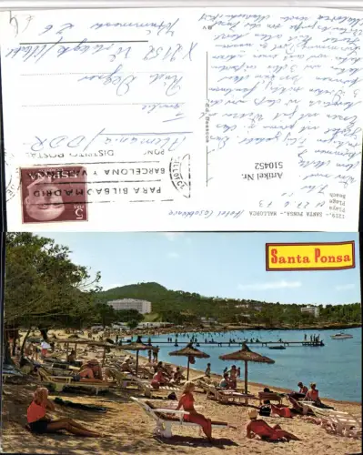510452,Spain Mallorca Santa Ponsa Playa Strandleben Strand