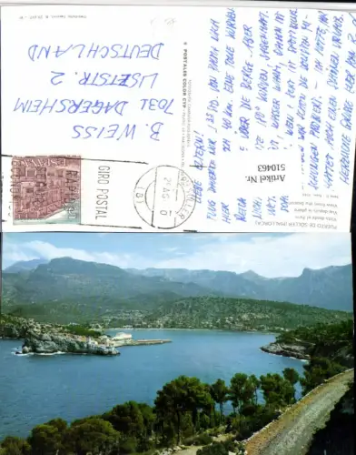 510463,Spain Mallorca Puerto de Soller Vista desde el Faro Bergkulisse
