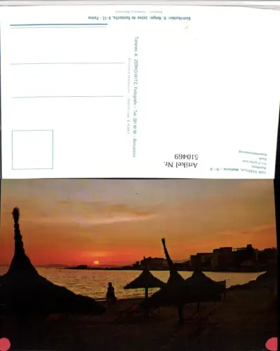 510469,Spain Mallorca Can Pastilla Atardecer Strand Sonnenuntergang