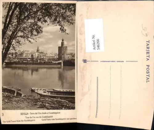 546266,Spain Sevilla Torre del oro Guadalquivir
