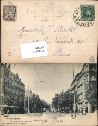 550340,Spain San Sebastian Avenida de la Libertad