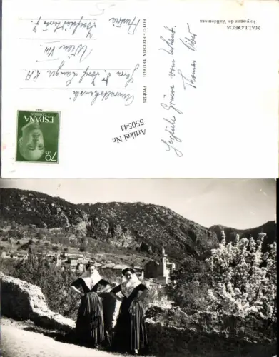 550541,Spain Mallorca Valldemoa Trachten Tracht