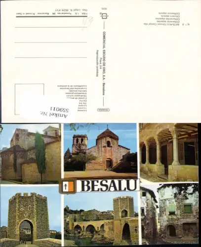 559011,Mehrbild Ak Spain Besalu Girona Comtal Vila