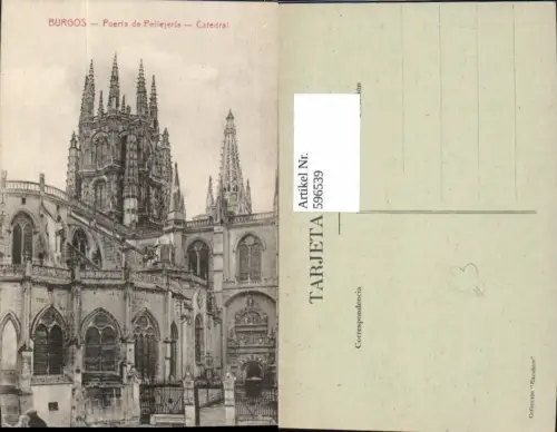 596539,Burgos Puerta de Pellejeria Catedral Kathedrale Kirche Spain