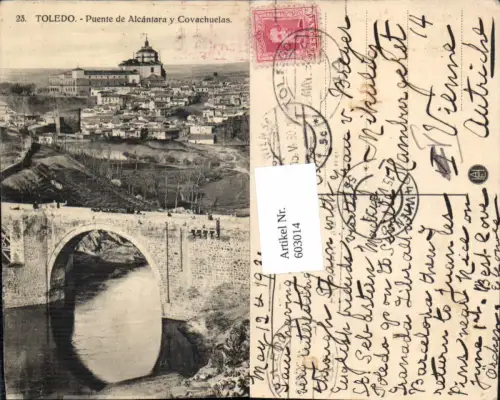 603014,Toledo Puente de Alcantara y Covachuelas Brücke Spain