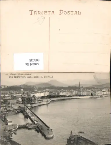 603035,San Sebastian Vista desde el Castillo Spain