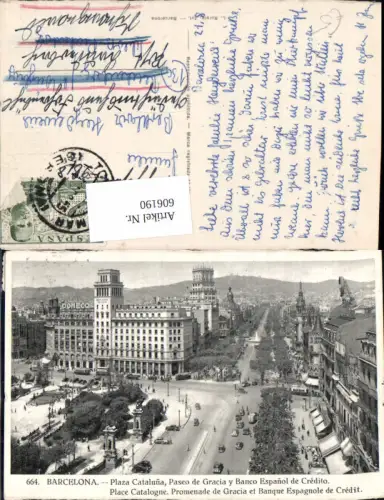 606190,Barcelona Plaza Cataluna Paseo de Gracia y Banco Espanol de Credito Spain