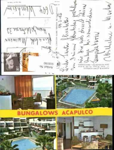 618190,Mehrbild Ak San Agustin Can Canaria Bungalows Acapulco Spain