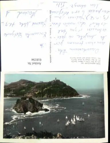 618194,San Sebastian Isla de Sta Clara y Monte Igueldo Segelboote Spain