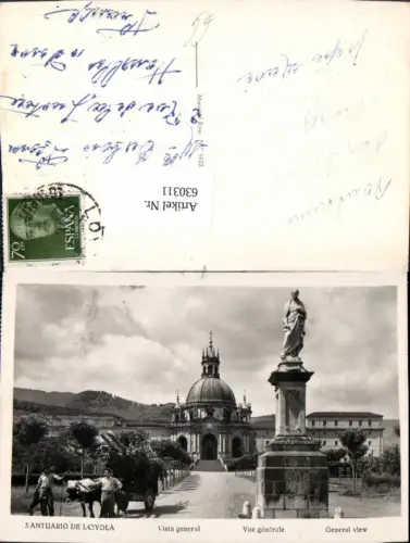 630311,Foto Ak Santuario de Loyola Vista general Kloster Spain