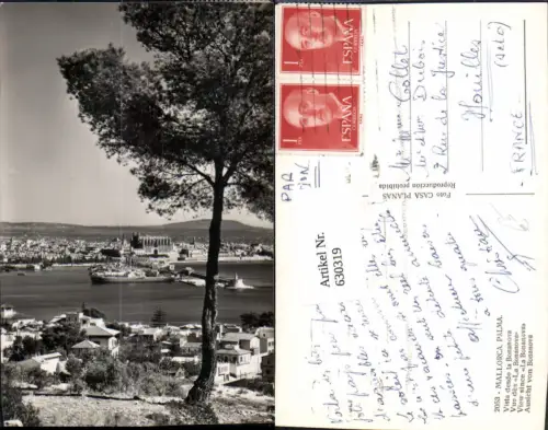 630319,Mallorca Palma Vista desde la Bonanova Schiffe Spain
