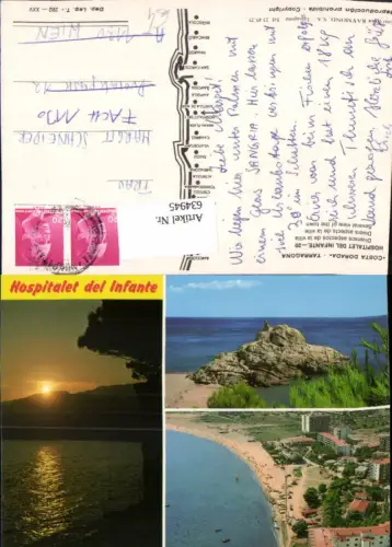634945,Mehrbild Ak Costa Dorada Tarragona Hospitalet del Infante Spain