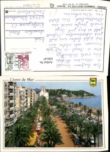 636147,Lloret de Mar Costa Brava Promenade Spain