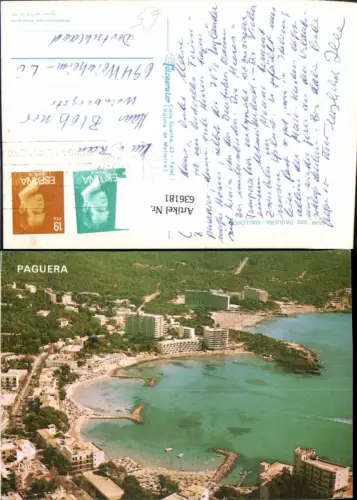 636181,Luftbild Mallorca Paguera Spain