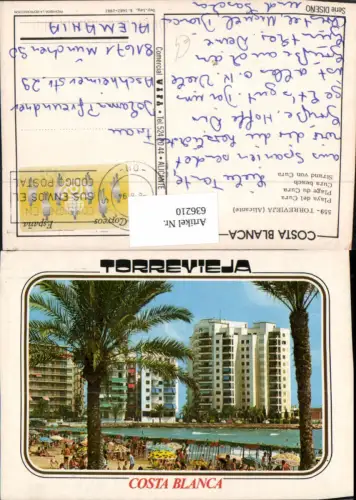 636210,Costa Blanca Torrevierja Alicante Playa del Cura Strandleben Spain