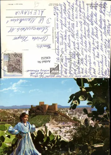 636232,Almeria Chanca y Alcazaba Mädchen Tracht Spain