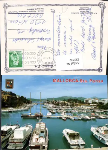 636235,Mallorca Santa Ponsa Club Nautico Boote Hafen Spain