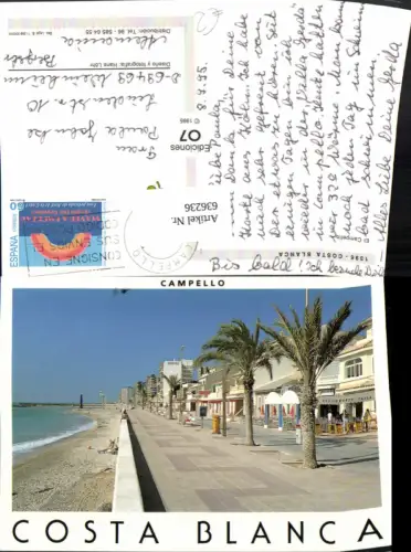 636236,Costa Blanca Campello Strand Strandpromenade Spain