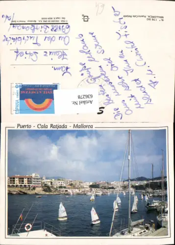 636278,Mallorca Cala Ratjada Puerto Hafen Segelboote Spain