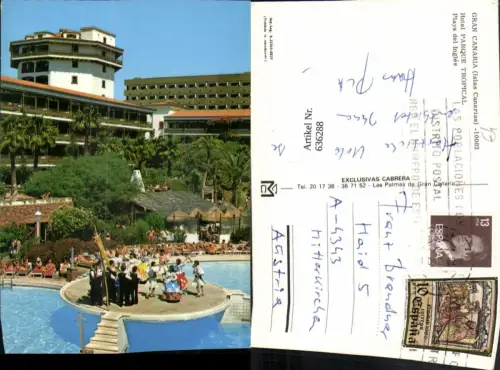 636288,Gran Canaria Hotel Parque Tropical Playa del Ingles Hotel Tanzen Tracht Spain