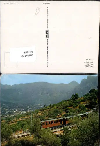 657069,Mallorca Soller Vista parcial Eisenbahn Spain