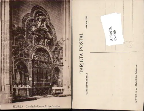 657099,Sevilla Catedral Urnass de las Capillas Spain
