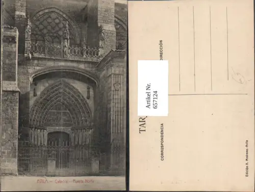 657124,Avila Catedral Puerta Norte Spain