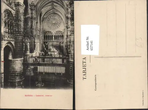 657141,Burgos Catedral Interior Spain