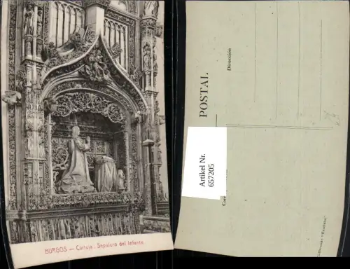 657205,Burgos Cartuja Sepulcro del Infante Spain