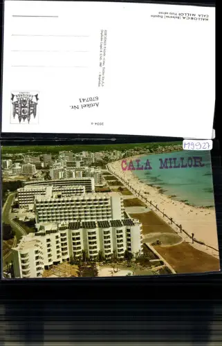 670741,Luftbild Mallorca Cala Millor Strand mit Hotels Spain
