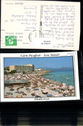 670745,Mallorca Ca n Picafort Son Baulo Strand Hotel Strandleben Spain