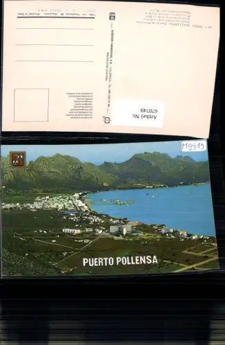 670749,Mallorca Puerto Pollensa Vista panoramica de la Bahia Bucht Spain