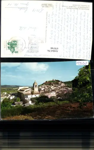 670748,Mallorca Capdepera Vista parcial Al fondo su Castillo amurallado Spain