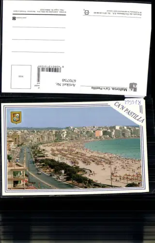 670750,Mallorca Ca n Pastilla Strand Küste mit Hotels Spain