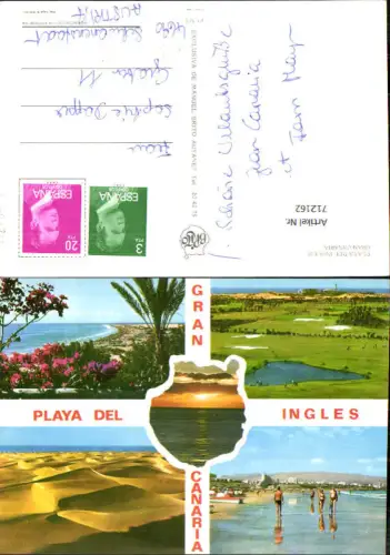 712162 Mehrbild AK Gran Ganaria Playa del Ingles Spain