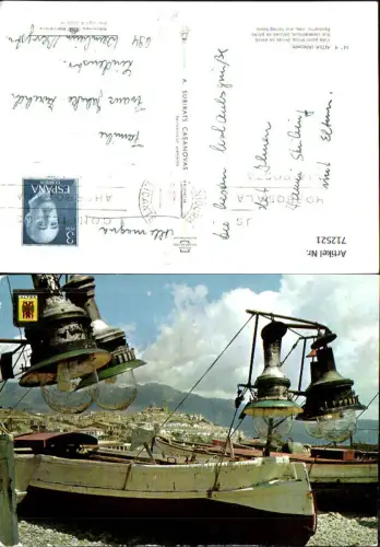 712521 Altea Alicante Vista panoramica barcas de pesca Spain
