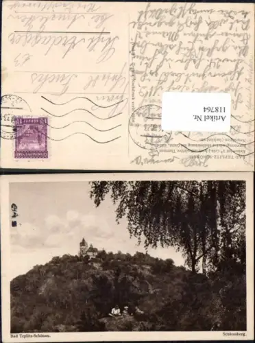 118764,Bad teplitz Teplice bei Aussig Schlossberg