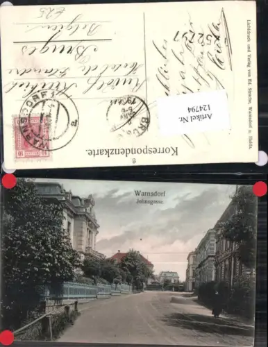 124794,Warnsdorf Johnsgasse Strassenpartie Haida Böhmen 1907