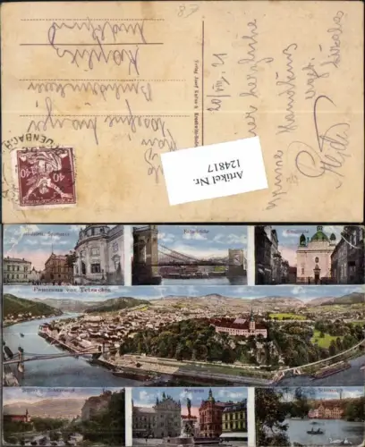 124817,Tetschen Schulplatz Marktplatz 1921