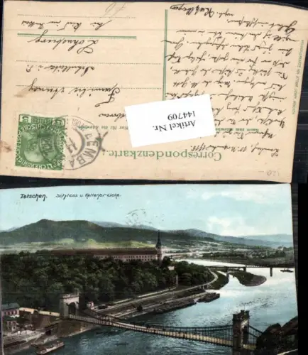 144709,Tetschen a.d. Elbe 1910 pub Heliocolor Zieher