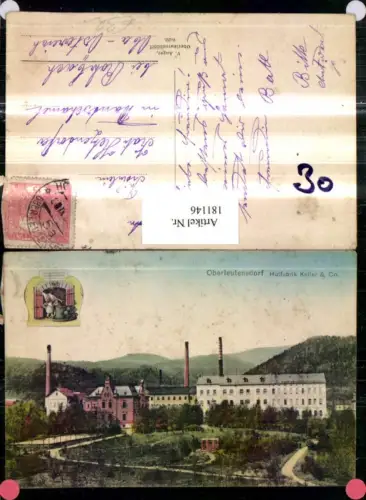 181146,Aussig Usti nad Labem Oberleutensdorf Litvinov b. Most Hutfabrik Keller e Co