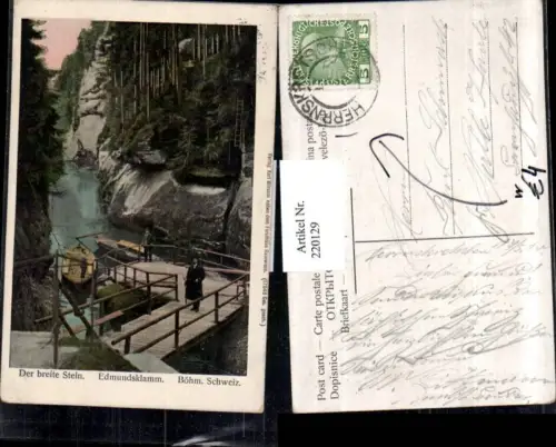 220129,Böhmische Schweiz Edmundsklamm Der breite Stein Partie b. Herrnskretschen Hrensko
