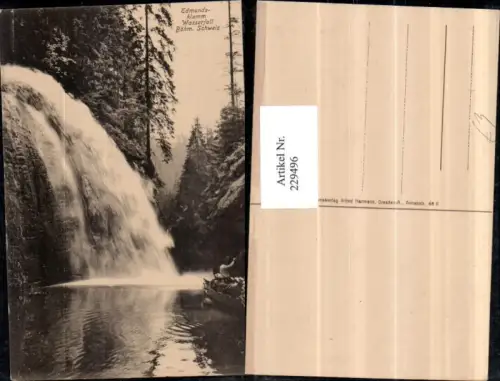 229496,Edmundsklamm Klamm Wasserfall i. d. Böhmischen Schweiz b. Hrensko