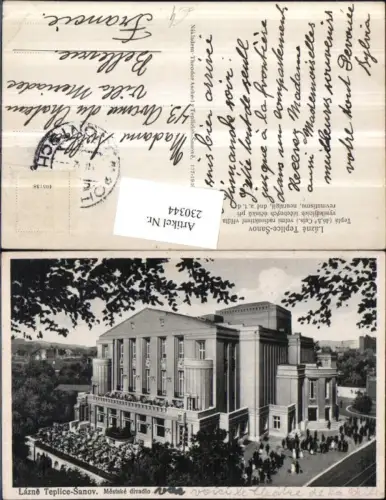 230344,Lazne Teplice-Sanov Bad Teplitz-Schönau Mestske divadlo Gebäude Theater
