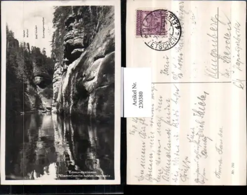 230380,Edmundsklamm Klammfamilie i. d. Böhmischen Schweiz b. Hrensko Herrnskretschen