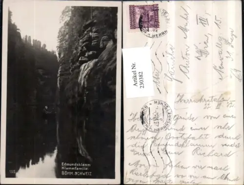230382,Edmundsklamm Klammfamilie i. d. Böhmischen Schweiz b. Hrensko Herrnskretschen